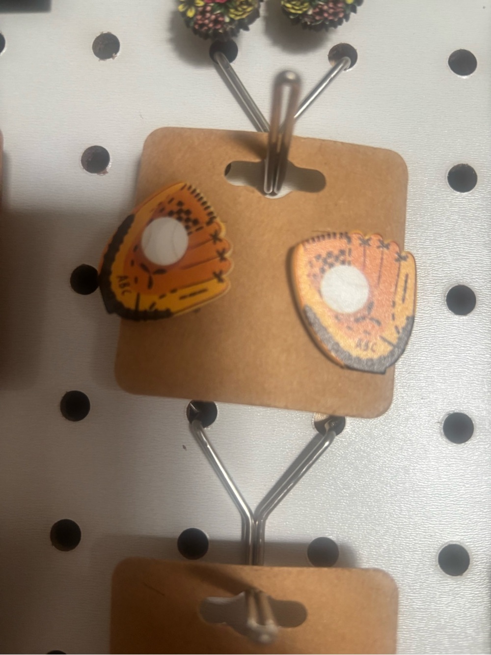 Baseball Glove Stud Earrings